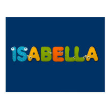 djuralfabet Isabella Vykort