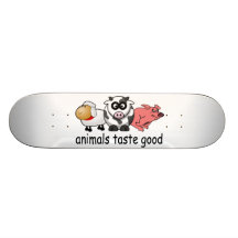 Djursmakbra - rolig köttEatersdesign Skate Board Deck