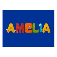 djurt alfabet Amelia Visitkort Mall