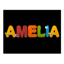 djurt alfabet Amelia Vykort