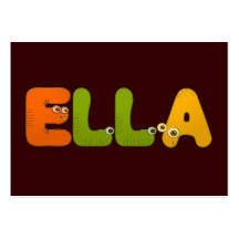 djurt alfabet Ella Visitkort