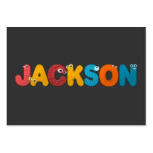 djurt alfabet Jackson Visitkort
