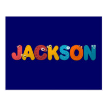 djurt alfabet Jackson Vykort