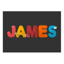 djurt alfabet James Visitkort Mallar