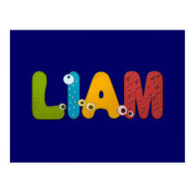 djurt alfabet Liam Vykort