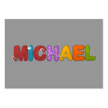 djurt alfabet Michael Visitkort Mall