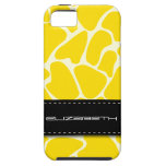 Djurt mönster för citrongiraff iPhone 5 Case-Mate fodral