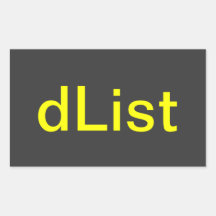 DList uppassarestil Klistermärke