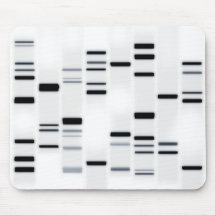 DNA kodifierar konstsvart på vit Musmatta