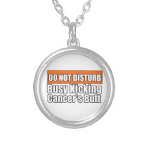 Do Not Disturb Kicking Skin Cancer Butt Custom Necklace