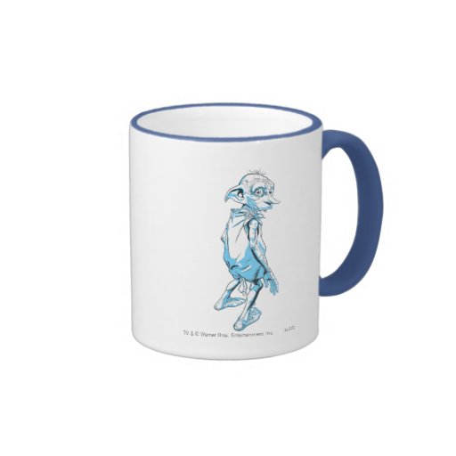 Dobby som tittar över 1 kaffe mugg