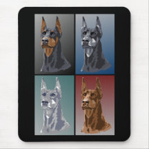 Dobermanfärger Mus Mattor