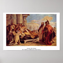 Död av didoen av Tiepolo Giovanni Battista Affischer