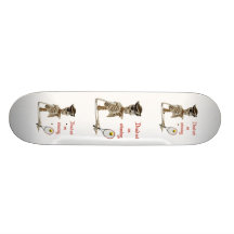 Död fastställd tennispirat skate board deck