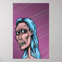 Död flicka - rosa affisch