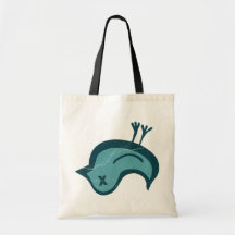Död Twitter Tote Bags