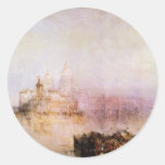 Dogana och Santa Maria Della honnör, Venedig av Tu Rund Klistermärke