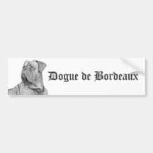 Dogue de Bordeaux bildekal