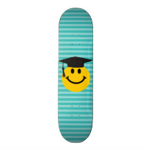 Doktorand- smiley face anpassningsbara skateboard