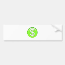 dollaren undertecknar bildekaler