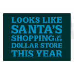 Dollarlager Santa Hälsnings Kort