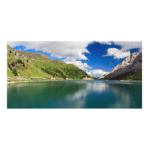 Dolomiti - Fedaia sjö Foto Kort