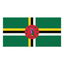 Dominica - dominikansk flagga konstfoto