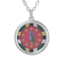 dominica flagganecklace. anpassningsbara smycken