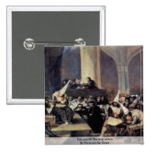 Domstol av räfsten av Francisco De Goya Knappar