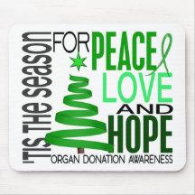 Donation för organ för helgdag för jul för fredkär mus matta