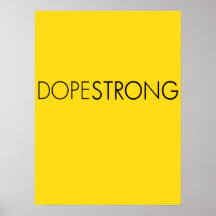 DOPESTRONG-LANCEARMSTRONG PARODI AFFISCH