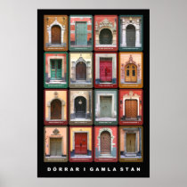 Dörrar i Gamla Stan, Stockholm Print