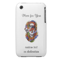 Döskallar för drake för kallt tecknadtatueringsymb Case-Mate iPhone 3 case