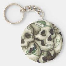 Döskallarkeychain Nyckel Ring
