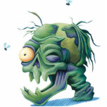 dött huvud för hemsk zombie photo sculpture