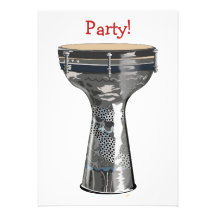 Doumbek trummar partyinbjudningar Darbuka Tombak