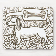 Doxie taxen Mousepad Musmattor