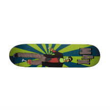 Dra igen blixtlåset på Zombieskateboarden