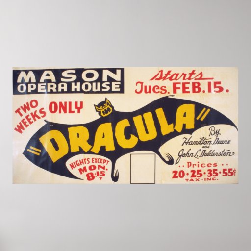 Dracula vid Hamilton Deane Affischer