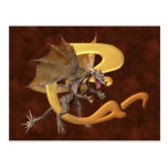 Dragonlore initialt C Vykort