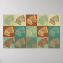 Dragspels- popkonst print