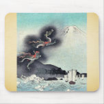 Drake som stigning över Mount Fuji Ukiyoe Musmattor