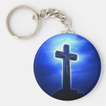 Dramatisk Jesus Crucifixion Nyckel Ringar