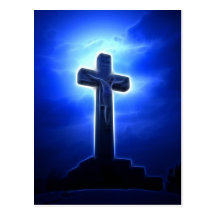 Dramatisk Jesus Crucifixion Vykort