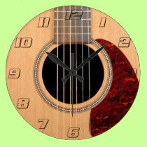 Dreadnought Acoustic six string Guitar väggklockor
