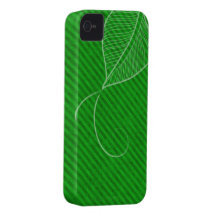 Driva det gröna diagonala fodral för löv iPhone4 Case-Mate iPhone 4 Fodral
