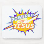Drivit av Jesus kristen gåvadesign Musmattor