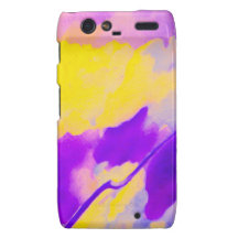 Droid RAZR - Tvätta av färg - lilor & gult