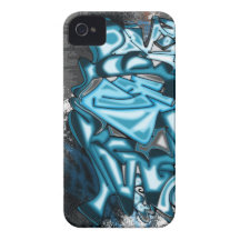 Drömlag för Collabro grafittiblått iPhone 4 Skydd