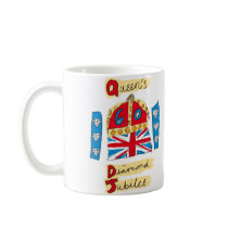 Drottning diamantjubileum kaffe kopp